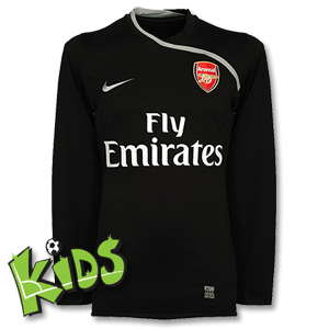 Nike 08-09 Arsenal Boys L/S GK Shirt - Black