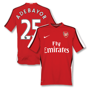 Nike 08-09 Arsenal Home Shirt   Adebayor 25
