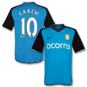 Nike 08-09 Aston Villa Away Shirt   Carew 10