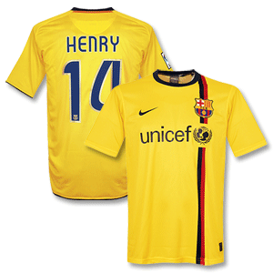 Nike 08-09 Barcelona Away Kick Off Shirt   Henry 14