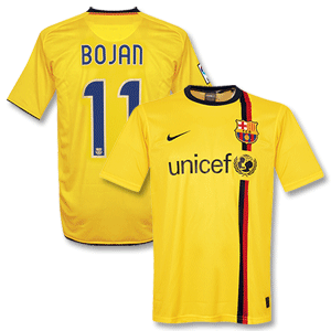 Nike 08-09 Barcelona Away Shirt   Bojan 11