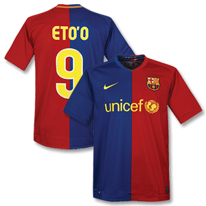 Nike 08-09 Barcelona Home Shirt   Eto` 9