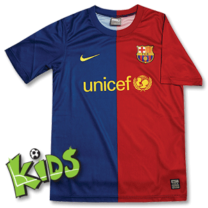 Nike 08-09 Barcelona Home Shirt - Boys