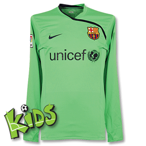 Nike 08-09 Barcelona L/S GK Shirt Boys