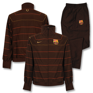 08-09 Barcelona Woven Warm Up Suit - Brown