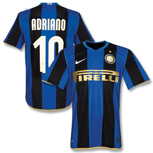 Nike 08-09 Inter Milan Home Shirt   Adriano 10