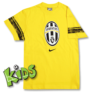08-09 Juventus Graphic Tee Boys - Yellow