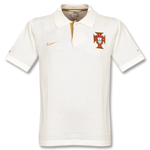 Nike 08-09 Portugal Travel Polo Shirt - Beige