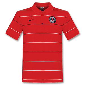 Nike 08-09 PSG Travel Polo Shirt - red/navy