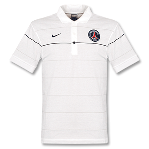 Nike 08-09 PSG Travel Polo Shirt - white/red