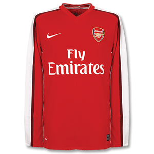 Nike 08-10 Arsenal Home L/S Shirt   C/L Patch