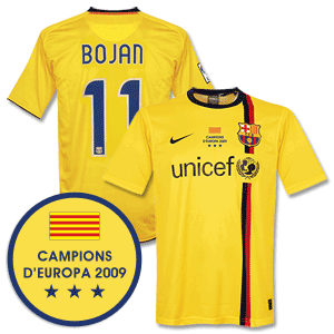 08-10 Barcelona 3rd Shirt + Winners Transfer + Bojan 11 *Delivery Mid-June