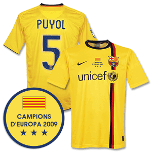 08-10 Barcelona 3rd Shirt + Winners Transfer + Puyol 5 *Delivery Mid-June