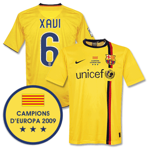 08-10 Barcelona 3rd Shirt + Winners Transfer + Xavi 6 *Delivery Mid-June