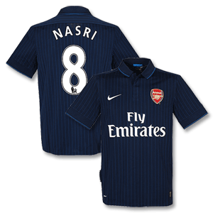 09-10 Arsenal Away Shirt + Nasri 8
