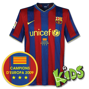 Nike 09-10 Barcelona Home Shirt -   Winners Transfer - Boys