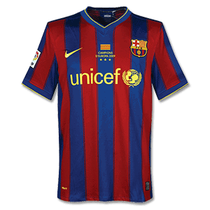 Nike 09-10 Barcelona Home Shirt   Winners Transfer (delivery mid-June)