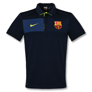 Nike 09-10 Barcelona Travel Polo Shirt - Navy