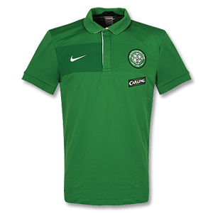 Nike 09-10 Celtic Travel Polo Shirt - Green