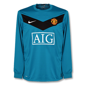 Nike 09-10 Man Utd GK L/S Shirt - Teal/Black