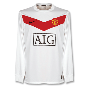 Nike 09-10 Man Utd GK L/S Shirt White/Red