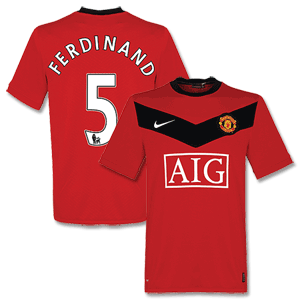 Nike 09-10 Man Utd Home Shirt   Ferdinand 5