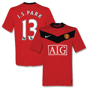 Nike 09-10 Man Utd Home Shirt   J.S.Park 13