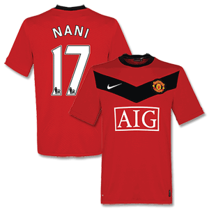 Nike 09-10 Man Utd Home Shirt   Nani 17