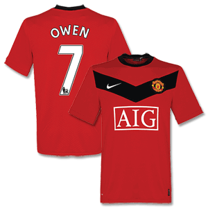 Nike 09-10 Man Utd Home Shirt   Owen 7