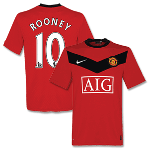 Nike 09-10 Man Utd Home Shirt   Rooney 10