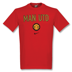 09-10 Man Utd S/S Graphic T-Shirt - Red