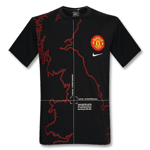 09-10 Man Utd S/S Graphic T-Shirt 2 - Black