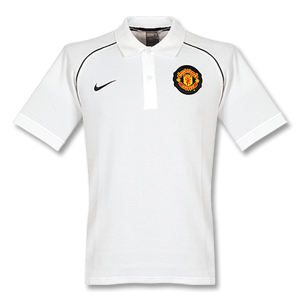 Nike 09-10 Man Utd Supporter Polo Shirt - White