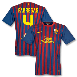 Nike 11-12 Barcelona Home Shirt   Fabregas 4 (Fan