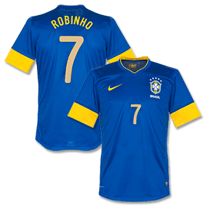 Nike 12-13 Brazil Away Authentic Shirt   Robinho 7