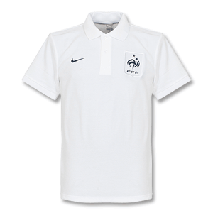 Nike 12-13 France Core Polo Shirt - White