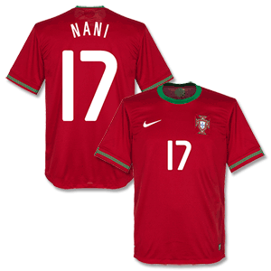Nike 12-13 Portugal Home Shirt   Nani 17 (Fan Style)