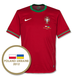 Nike 12-13 Portugal Home Shirt   Poland - Ukraine