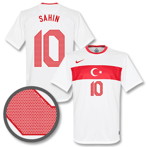 Nike 12-13 Turkey Away Shirt   Sahin 10 (Fan Style)