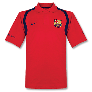Nike 2007 Barcelona Polo Shirt - Red