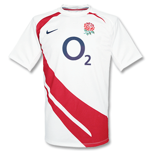 Nike 2007 England Rugby Shirt - White - Players