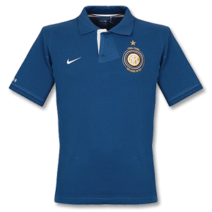 Nike 2008 Inter Milan Travel Polo Shirt - Blue