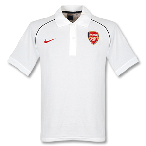 Nike 2009 Arsenal Supporters Polo Shirt - white