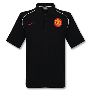 Nike 2009 Man Utd Supporters Polo Shirt - Black