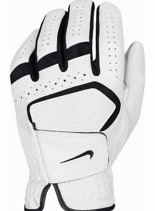 Nike 2013 Nike Dura Feel Golf Glove Left Hand-White/Black-ML