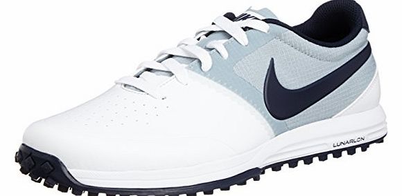 2014 Nike Lunar Mont Royal Mens Golf Shoes White/Obsidian/Light Magnet Grey 9UK