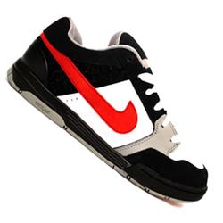 Nike 6.0 Air Mogan Skate Shoes - Black/Sport Red