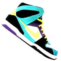 Nike 6.0 Zoom Oncore High Skate Shoes -Swan/Yellow