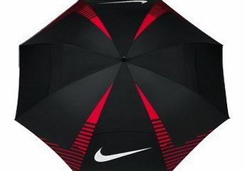 Nike 62`` Windsheer Lite Golf Umbrella Black/White/Red