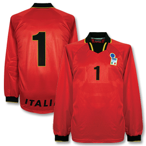 Nike 96-98 Italy Away GK Shirt   No. 1 - No Swoosh